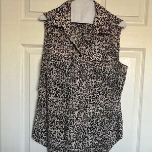 Talbots - Leopard Print Sleeveless Top
